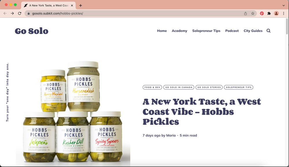 hobbs pickles vancouver west coast pickles - interview